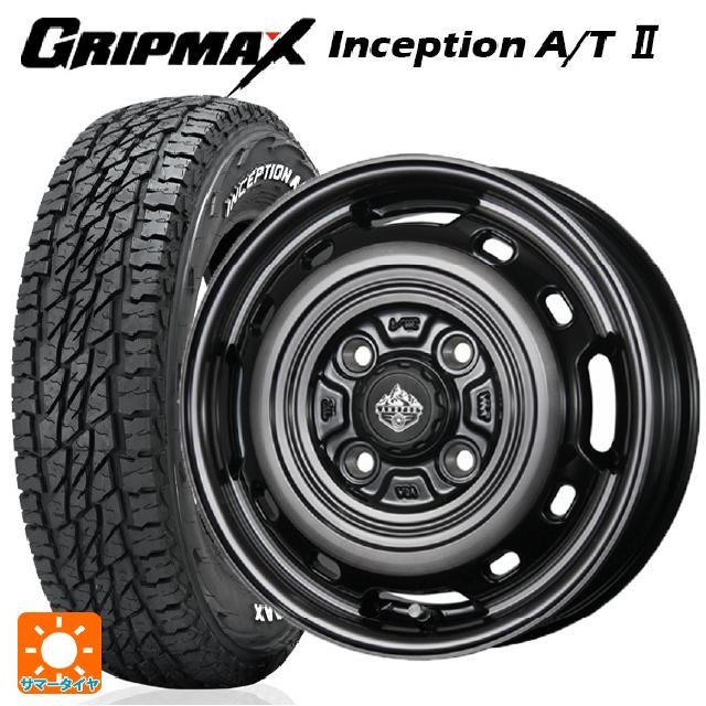 145/80R12 80/78N グリップマックス インセプション A/T2 ホワイトレター トピー ランドフット XFG SC/P 12-3.5J 国産車用 サマータイヤホイール4本セット