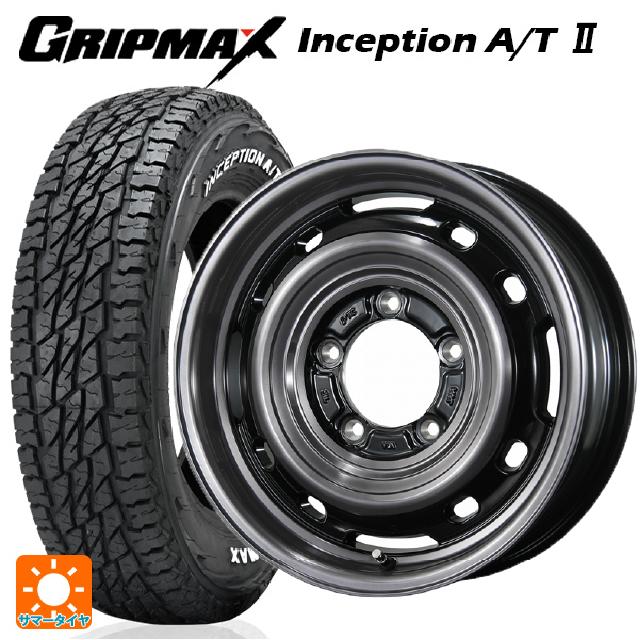 スズキ ジムニー(64系)用 175/80R16 91S グリップマックス インセプション A/T2 ホワイトレター トピー ランドフット XFG SC/P 新品サマータイヤホイール 4本セット