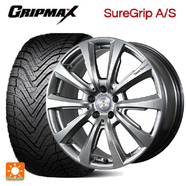 BMW X2(U10)用 225/55R18 98W グリップマックス シュアグリップ A/S ブラックレター トピー チームスパルコ ヴァローザ バージョン02 # MG 新品オールシーズンタイヤホイール 4本セット