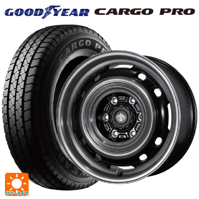 トヨタ ハイエース(200系)用 195/80R15 107/105S グッドイヤー カーゴプロ トピー ランドフット XFG SC/P 新品サマータイヤホイール 4本セット
