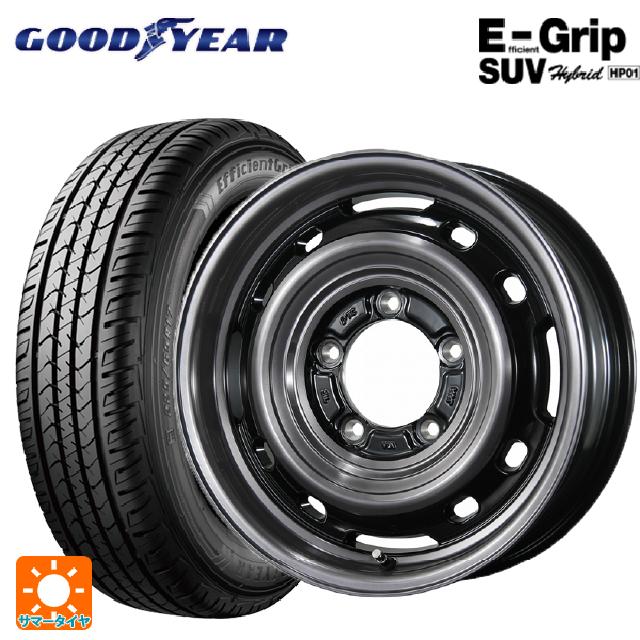 スズキ ジムニー(64系)用 175/80R16 91S グッドイヤー エフィシェントグリップSUV HP01 トピー ランドフット XFG SC/P 新品サマータイヤホイール 5本セット