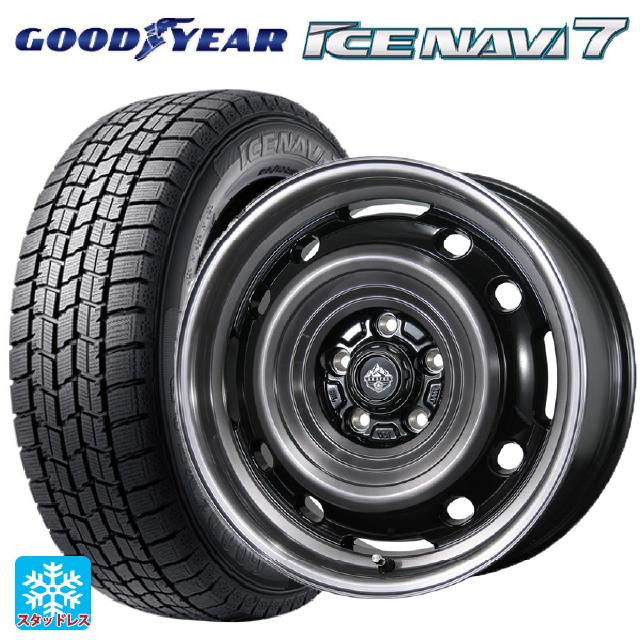 195/60R16 89Q グッドイヤー アイスナビ7(数量限定) # トピー ランドフット XFG SC/P 16-7J 国産車用 スタッドレスタイヤホイール4本セット|タイヤホイール専門店コニシタイヤ