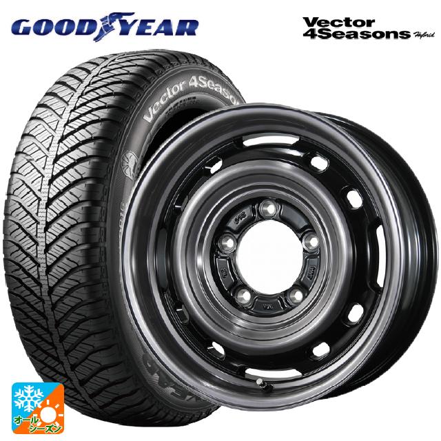 215/65R16 98H グッドイヤー ベクターフォーシーズンズ ハイブリッド トピー ランドフット XFG SC/P 16-6J 国産車用 オールシーズンタイヤホイール4本セット