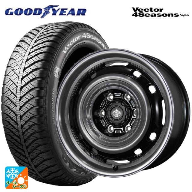165/60R15 77H グッドイヤー ベクターフォーシーズンズ ハイブリッド トピー ランドフット XFG GB/P 15-4.5J 国産車用 オールシーズンタイヤホイール4本セット|タイヤホイール専門店コニシタイヤ