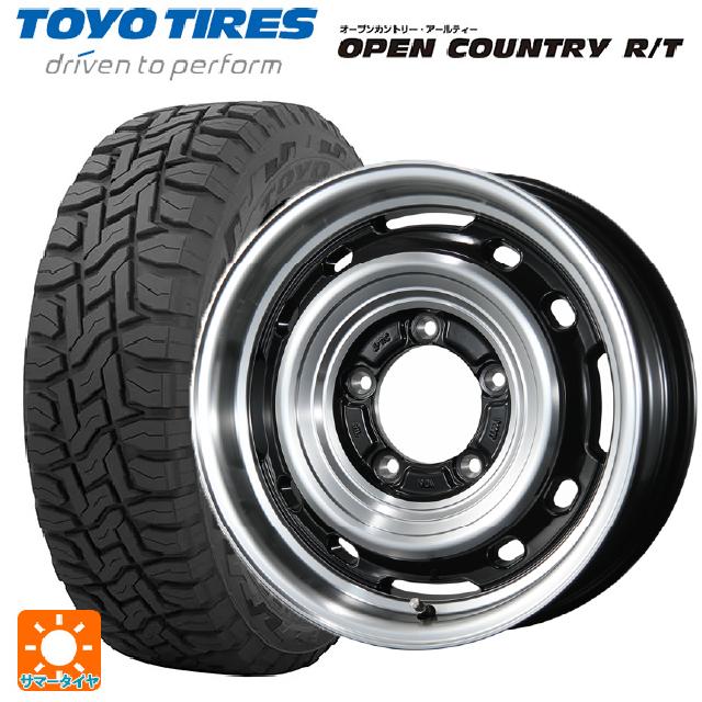 スズキ ジムニー(64系)用 215/70R16 100Q トーヨー オープンカントリー RT ブラックレター トピー ランドフット XFG GB/P 新品サマータイヤホイール 4本セット