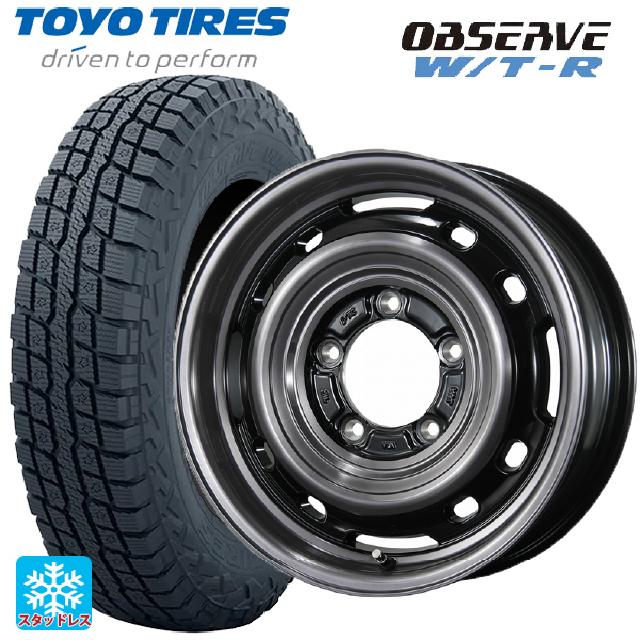 スズキ ジムニー(64系)用 185/85R16 105N トーヨー オブザーブ W/T-R # トピー ランドフット XFG SC/P 新品スタッドレスタイヤホイール 5本セット