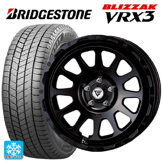 215/45R18 89Q ブリヂストン ブリザック VRX3 正規品 # エクシズルライン デルタフォース オーバル FF サテンブラック 18-8J 国産車用 スタッドレスタイヤホイール4本セット｜タイヤホイール専門店コニシタイヤ