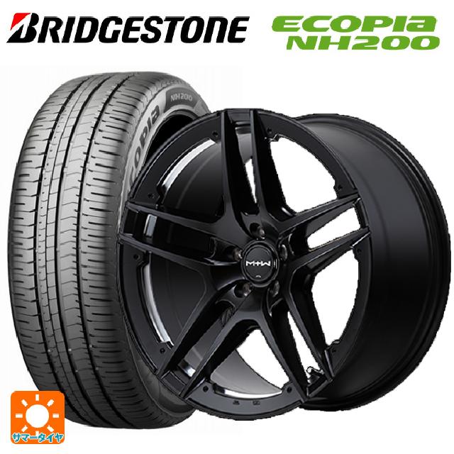 トヨタ プリウス(60系)用 195/50R19 88H ブリヂストン エコピア NH200 正規品 エムアイディー MTW TW025 SBK 新品サマータイヤホイール 4本セット