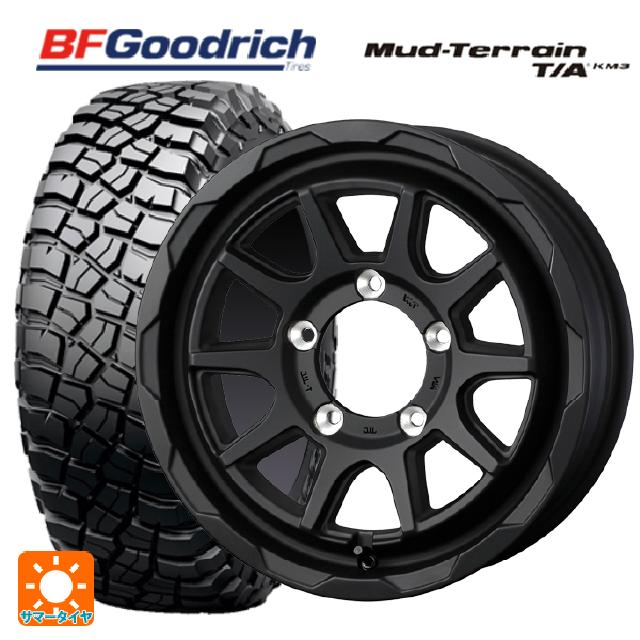 225/75R16 115/112Q BFグッドリッチ マッドテレーン TA KM3 ブラックレター 正規品 ウェッズ マッドヴァンス06 # フルマットブラック 16-5.5J 国産車用 サマータイヤホイール4本セット