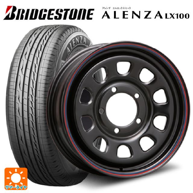 215/65R16 98H ブリヂストン アレンザLX100 正規品 # エムエルジェイ デイトナ SS Black 16-6J 国産車用 サマータイヤホイール4本セット