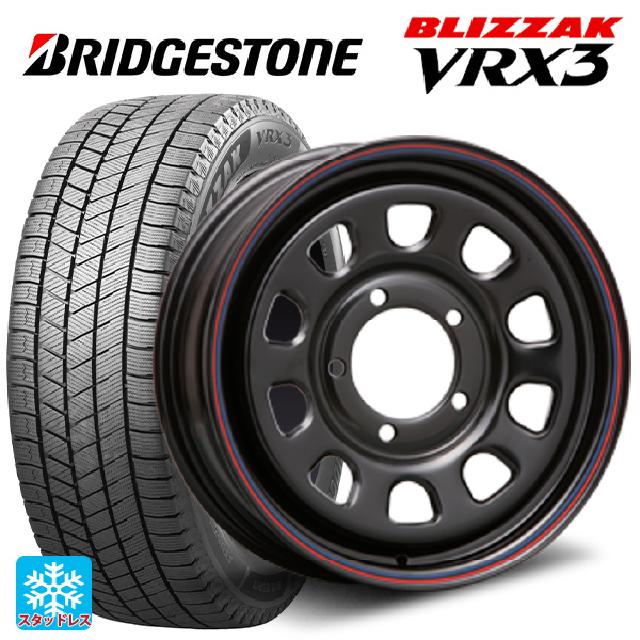 215/70R16 100Q ブリヂストン ブリザック VRX3 正規品 # エムエルジェイ デイトナ SS Black 16-5.5J 国産車用 スタッドレスタイヤホイール4本セット|タイヤホイール専門店コニシタイヤ