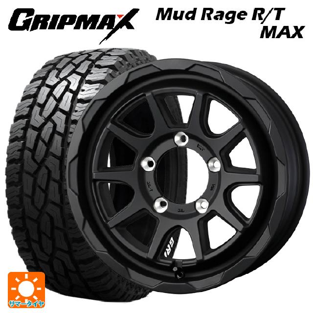 スズキ ジムニー(64系)用 215/70R16 100/97R グリップマックス マッドレイジ RTマックス ホワイトレター ウェッズ マッドヴァンス06 # フルマットブラック 新品サマータイヤホイール 4本セット 86,471円