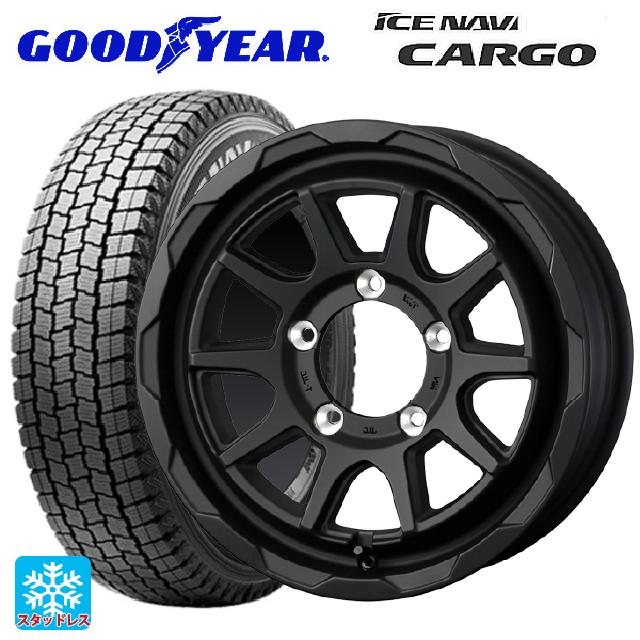 スズキ ジムニーシエラ(74系)用 195/80R15 103/101L グッドイヤー アイスナビ カーゴ ウェッズ マッドヴァンス06 フルマットブラック 新品スタッドレスタイヤホイール 4本セット｜タイヤホイール専門店コニシタイヤ