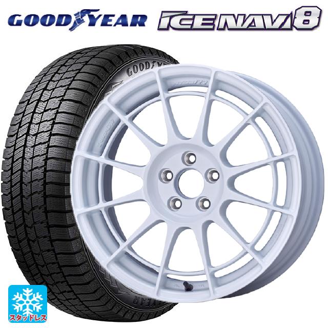 2023年製 215/45R17 87Q グッドイヤー アイスナビ8 # エンケイ レーシングレボリューション NT03RR For GR86 / BRZ Cup（NTR1775445100W） W 17-7.5J 国産車用 スタッドレスタイヤホイール4本セット
