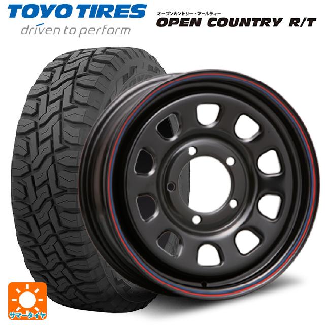 スズキ ジムニーノマド(JC74W)用 195/80R15 96Q トーヨー オープンカントリー RT ブラックレター エムエルジェイ デイトナ SS Black 新品サマータイヤホイール 4本セット