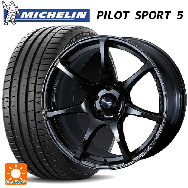 トヨタ GRカローラ(4BA-GZEA14H)用 235/40R18 95Y XL ミシュラン 正規品 パイロットスポーツ5 ウェッズ ウェッズスポーツ SA75R HBC2 新品サマータイヤホイール 4本セット