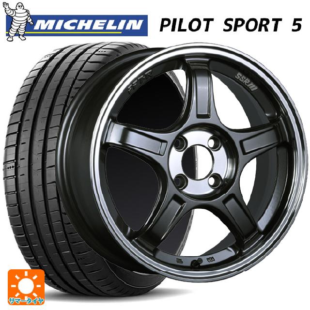 205/45R17 88Y XL ミシュラン 正規品 パイロットスポーツ5 # タナベ SSR GT X03 マシンドグラファイトガンメタ＋スモーククリア 17-7J 国産車用 サマータイヤホイール4本セット｜タイヤホイール専門店コニシタイヤ