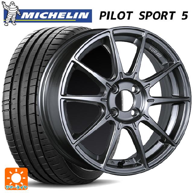 225/45R17 94Y XL ミシュラン 正規品 パイロットスポーツ5 タナベ SSR GT X01 ダークシルバー 17-7J 国産車用 サマータイヤホイール4本セット