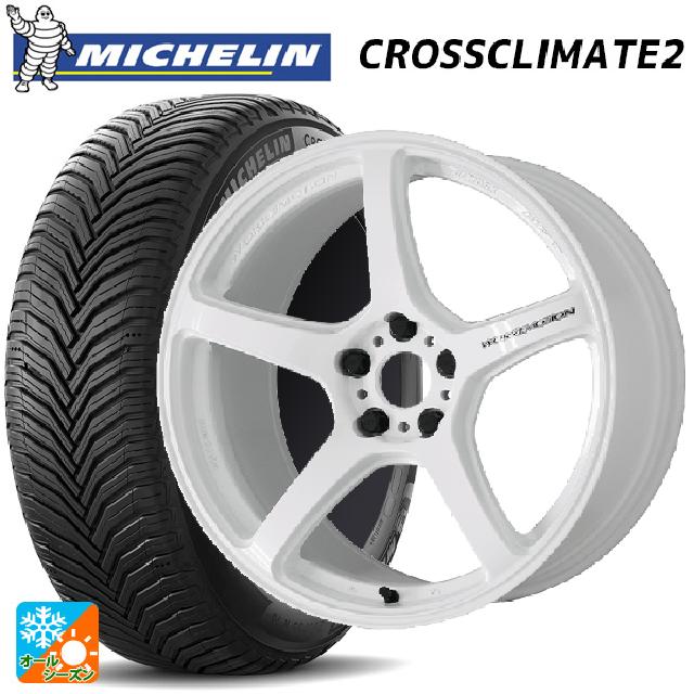 ミツオカ バディ()用 225/60R18 104W XL ミシュラン クロスクライメイト2 正規品 ワーク エモーション T5R ICW 新品オールシーズンタイヤホイール 4本セット