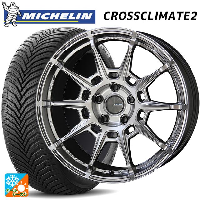 ミツビシ デリカD:5(3DA系)用 225/60R18 104W XL ミシュラン クロスクライメイト2 正規品 共豊 ガレルナ レフィーノ made by エンケイ # HS 新品オールシーズンタイヤホイール 4本セット