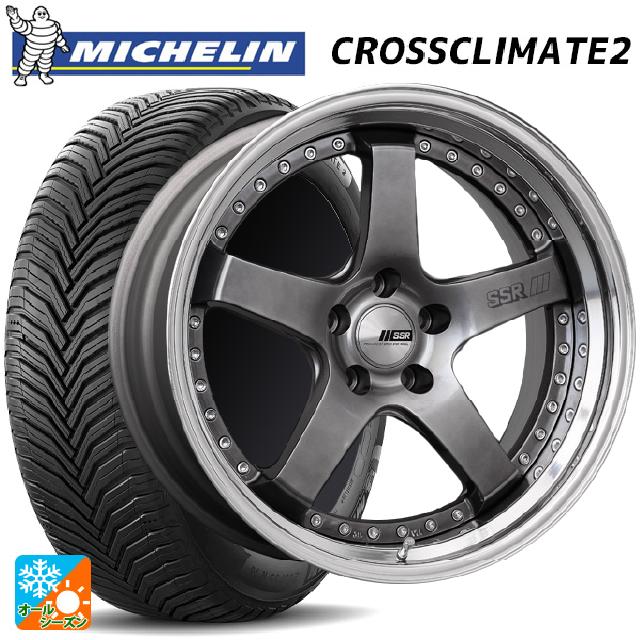 2024年製 225/60R18 104W XL ミシュラン クロスクライメイト2 正規品 タナベ SSR プロフェッサー SP4 チタンシルバー 18-7J 国産車用 オールシーズンタイヤホイール4本セット