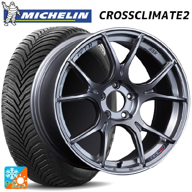 225/55R19 99V ミシュラン クロスクライメイト2 SUV 正規品 タナベ SSR GT X02 ダークシルバー 19-8J 国産車用 オールシーズンタイヤホイール4本セット|タイヤホイール専門店コニシタイヤ