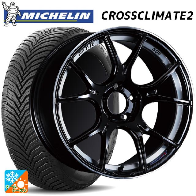 225/55R19 99V ミシュラン クロスクライメイト2 SUV 正規品 タナベ SSR GT X02 グロスブラック 19-8J 国産車用 オールシーズンタイヤホイール4本セット|タイヤホイール専門店コニシタイヤ