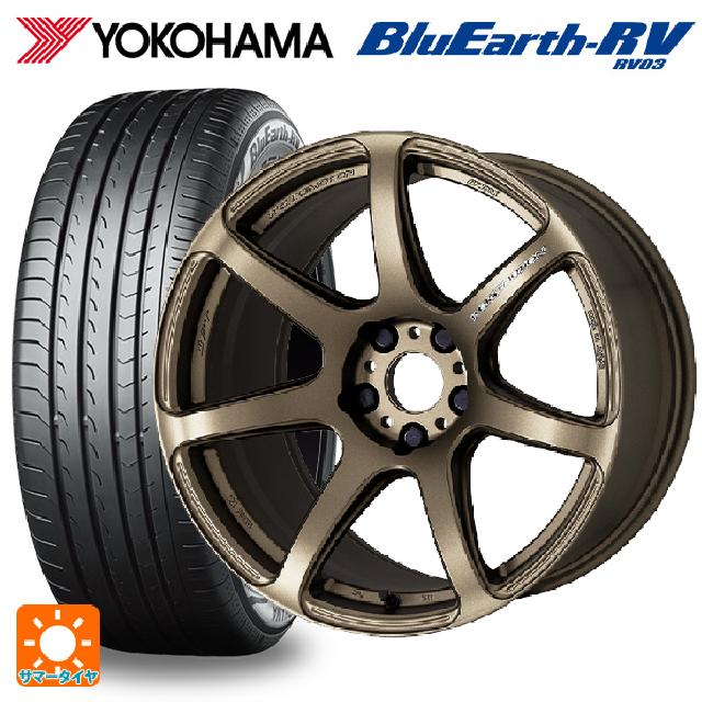 ホンダ ヴェゼル(RV系)用 215/55R17 94V ヨコハマ ブルーアース RV03 # ワーク エモーション T7R AHG 新品サマータイヤホイール 4本セット