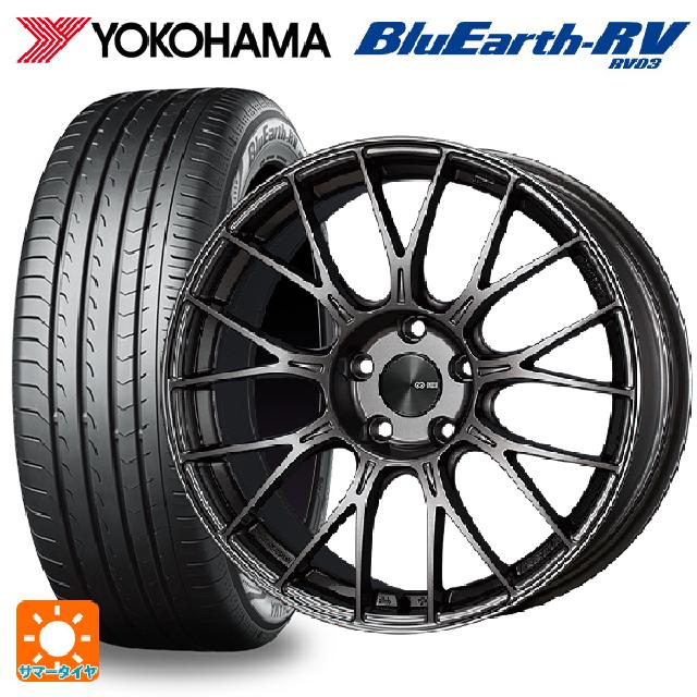 225/40R19 93W XL ヨコハマ ブルーアース RV03 # エンケイ パフォーマンスライン PFM1 ダークシルバー 19-8J 国産車用 サマータイヤホイール4本セット