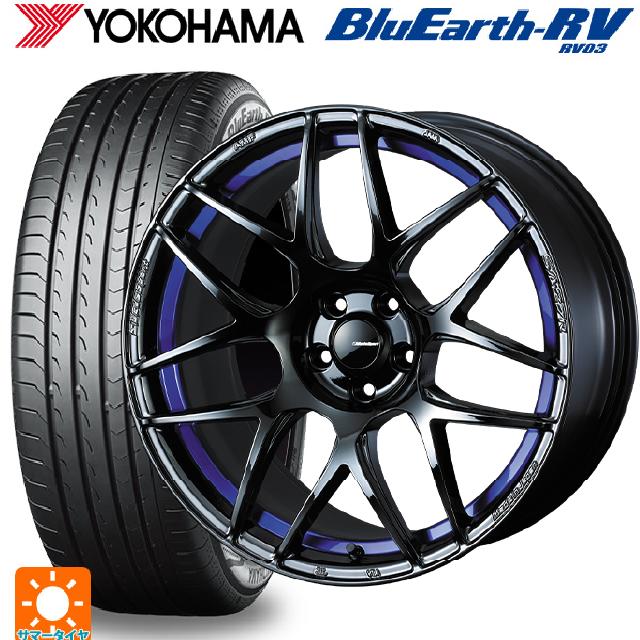 215/55R17 94V ヨコハマ ブルーアース RV03 # ウェッズ ウェッズスポーツ SA27R BLC2 17-7.5J 国産車用 サマータイヤホイール4本セット|タイヤホイール専門店コニシタイヤ
