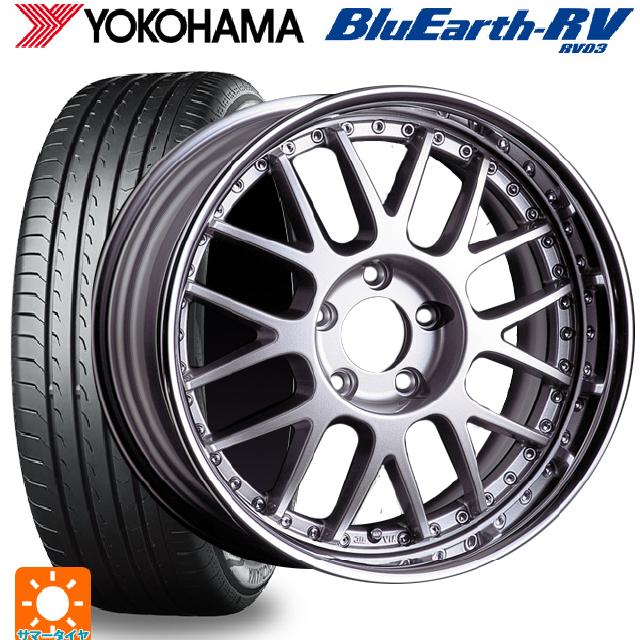 215/60R17 96H ヨコハマ ブルーアース RV03 # タナベ SSR プロフェッサー MS1R シルバー 17-7J 国産車用 サマータイヤホイール4本セット