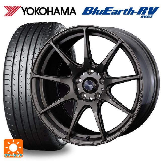 トヨタ プリウス(50系)用 215/45R17 91W XL ヨコハマ ブルーアース RV03 ウェッズ ウェッズスポーツ SA99R EJ-BRONZE 新品サマータイヤホイール 4本セット