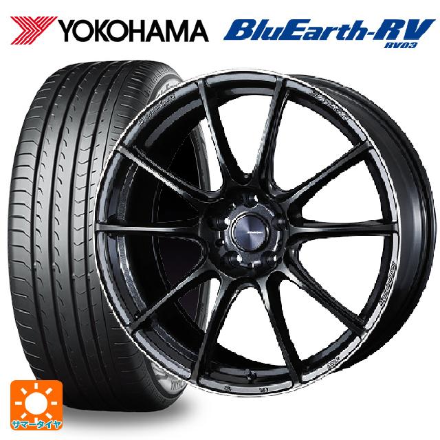 スバル レヴォーグ(VN系)用 225/40R19 93W XL ヨコハマ ブルーアース RV03 # ウェッズ ウェッズスポーツ SA25R METAL BLACK/F 新品サマータイヤホイール 4本セット 157,905円