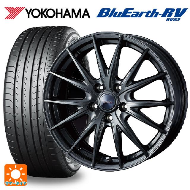 トヨタ ヴォクシー(90系)用 215/45R18 93W XL ヨコハマ ブルーアース RV03 # ウェッズ ヴェルバ スポルト2 ディープメタル2 新品サマータイヤホイール 4本セット