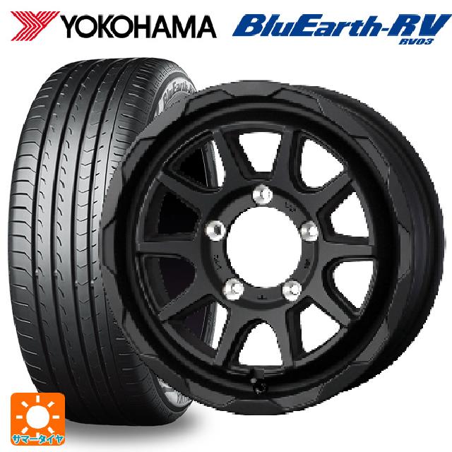 215/65R16 98H ヨコハマ ブルーアース RV03 # ウェッズ マッドヴァンス06 # フルマットブラック 16-5.5J 国産車用 サマータイヤホイール4本セット
