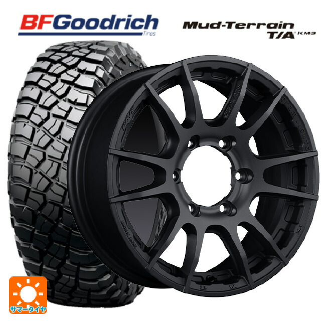 スズキ ジムニーノマド(JC74W)用 225/75R16 115/112Q BFグッドリッチ マッドテレーン TA KM3 ブラックレター 正規品 レイズ グラムライツ 57XR-X B2 新品サマータイヤホイール 4本セット