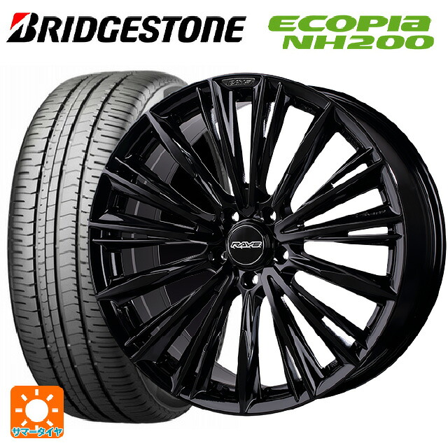 トヨタ プリウス(60系)用 195/50R19 88H ブリヂストン エコピア NH200 正規品 レイズ ベルサス クラフトコレクション ヴォウジェ リミテッド GX 新品サマータイヤホイール 4本セット|タイヤホイール専門店コニシタイヤ