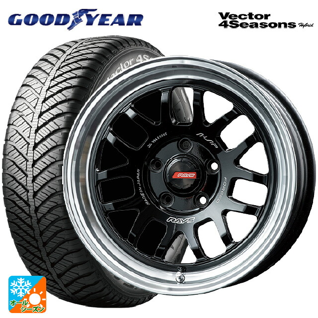 215/65R16 98H グッドイヤー ベクターフォーシーズンズ ハイブリッド レイズ A LAP(エーラップ) 07X BD 16-7J 国産車用 オールシーズンタイヤホイール4本セット｜タイヤホイール専門店コニシタイヤ