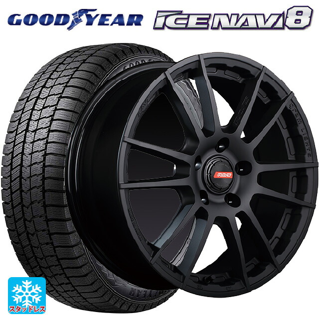 2023年製 215/45R17 87Q グッドイヤー アイスナビ8 # レイズ グラムライツ 57XR-X B2 17-7J 国産車用 スタッドレスタイヤホイール4本セット
