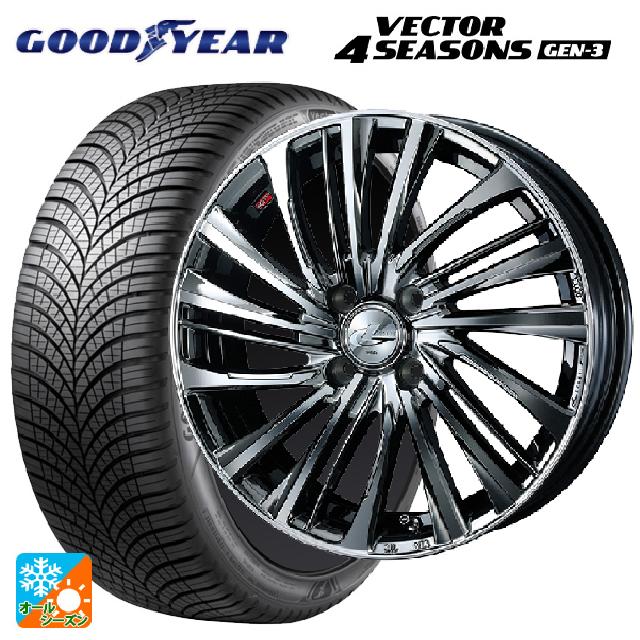 ニッサン ノートオーラ(E13)用 205/55R16 94V XL グッドイヤー ベクター4シーズンズ ジェン3 ウェッズ レオニス FS BMCMC 新品オールシーズンタイヤホイール 4本セット|タイヤホイール専門店コニシタイヤ