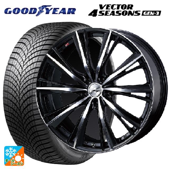 ニッサン キックス(P16系)用 2024年製 215/60R17 100V XL グッドイヤー ベクター4シーズンズ ジェン3 ウェッズ レオニス WX BKMC 新品オールシーズンタイヤホイール 4本セット｜タイヤホイール専門店コニシタイヤ