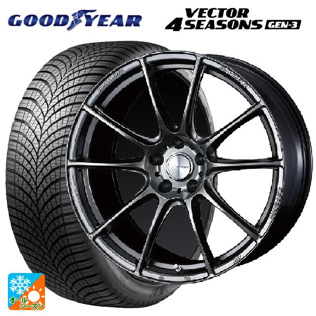 トヨタ アルファード(30系)用 215/65R16 102V XL グッドイヤー ベクター4シーズンズ ジェン3 ウェッズ ウェッズスポーツ SA25R PSB 新品オールシーズンタイヤホイール 4本セット