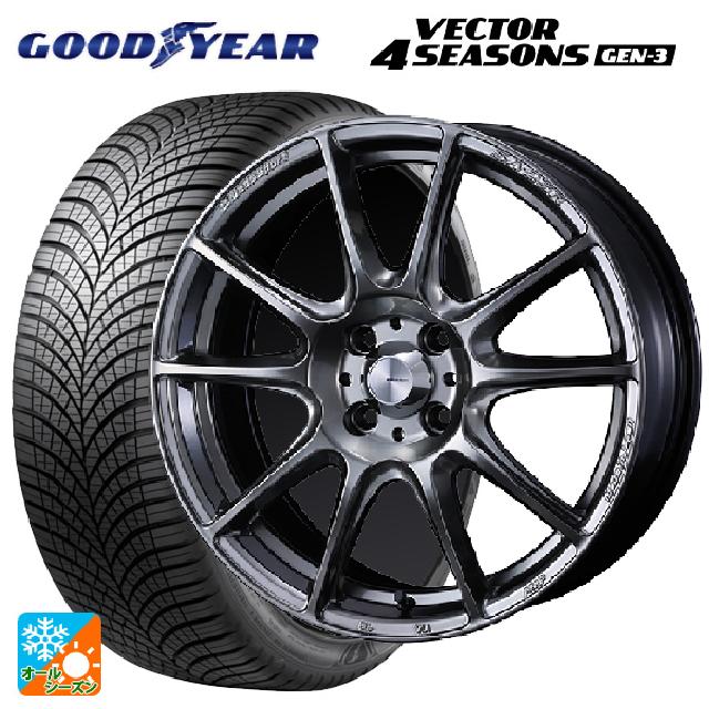 185/60R15 88V XL グッドイヤー ベクター4シーズンズ ジェン3 ウェッズ ウェッズスポーツ SA25R PSB 15-6J 国産車用 オールシーズンタイヤホイール4本セット|タイヤホイール専門店コニシタイヤ