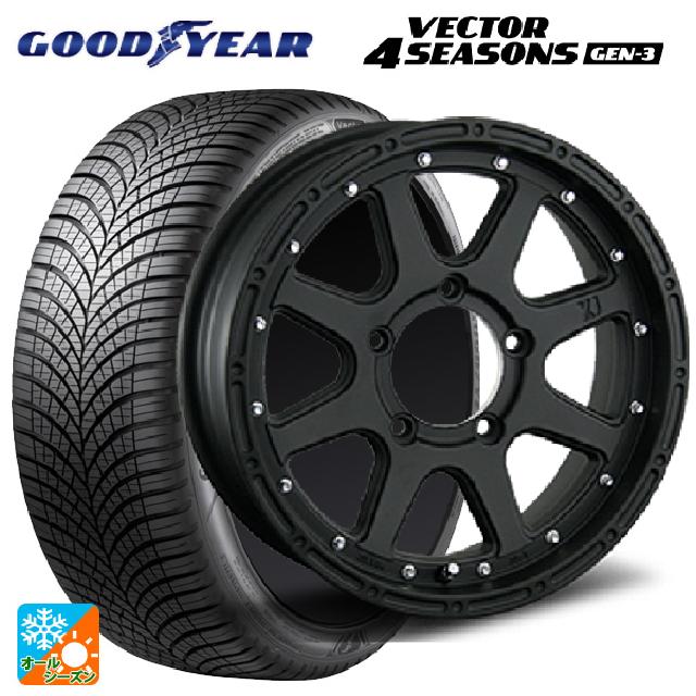 215/65R16 102V XL グッドイヤー ベクター4シーズンズ ジェン3 エムエルジェイ エクストリームJ Flat Black 16-5.5J 国産車用 オールシーズンタイヤホイール4本セット