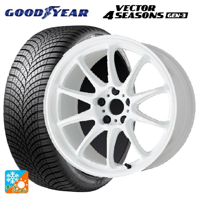 2024年製 215/60R17 100V XL グッドイヤー ベクター4シーズンズ ジェン3 ワーク エモーション ZR10 AZW 17-7J 国産車用 オールシーズンタイヤホイール4本セット