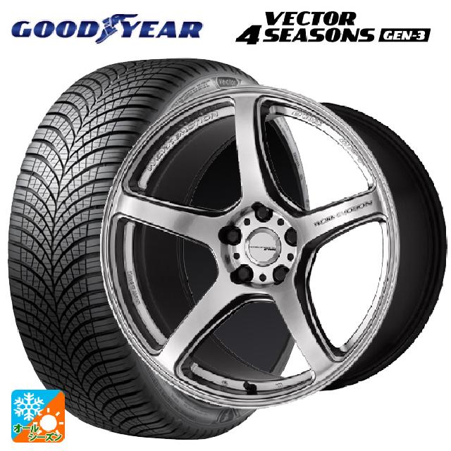 ニッサン リーフ(ZE2)用 215/55R18 99V XL グッドイヤー ベクター4シーズンズ ジェン3 ワーク エモーション T5R GSL 新品オールシーズンタイヤホイール 4本セット|タイヤホイール専門店コニシタイヤ
