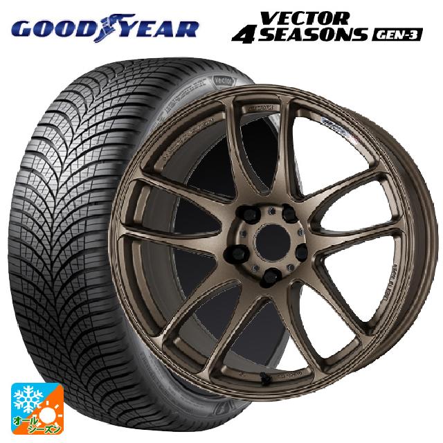 245/45R18 100Y XL グッドイヤー ベクター4シーズンズ ジェン3 ワーク エモーション CR極 AHG 18-8.5J 国産車用 オールシーズンタイヤホイール4本セット|タイヤホイール専門店コニシタイヤ