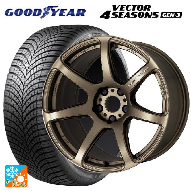 225/45R18 95W XL グッドイヤー ベクター4シーズンズ ジェン3 ワーク エモーション T7R AHG 18-7.5J 国産車用 オールシーズンタイヤホイール4本セット|タイヤホイール専門店コニシタイヤ
