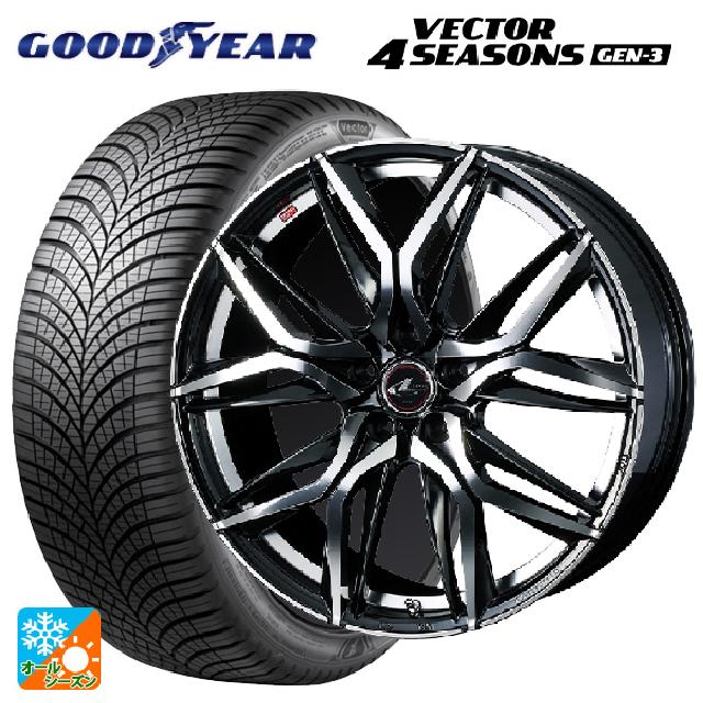 ホンダ ヴェゼル(RV系)用 215/60R16 99V XL グッドイヤー ベクター4シーズンズ ジェン3 ウェッズ レオニス LM PBMC 新品オールシーズンタイヤホイール 4本セット|タイヤホイール専門店コニシタイヤ