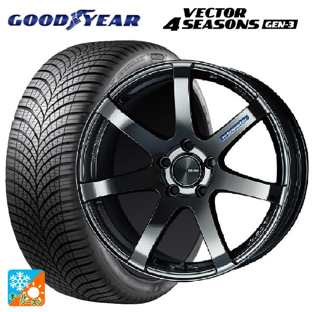 225/50R18 99W XL グッドイヤー ベクター4シーズンズ ジェン3 エンケイ パフォーマンスライン PF07 SBK 18-7.5J 国産車用 オールシーズンタイヤホイール4本セット